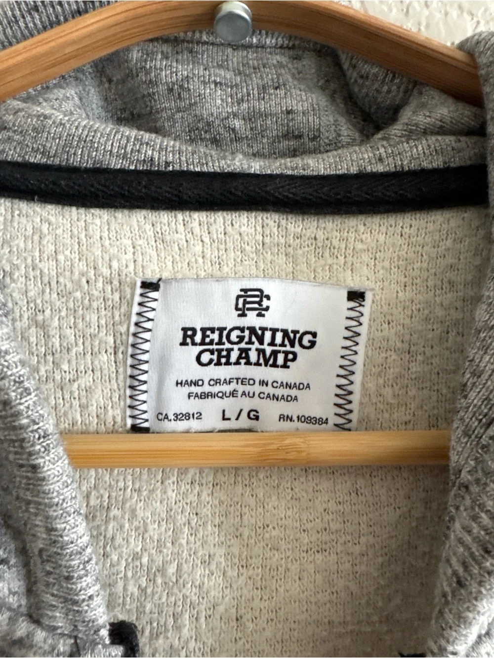 Reigning Champ Grey Hoodie